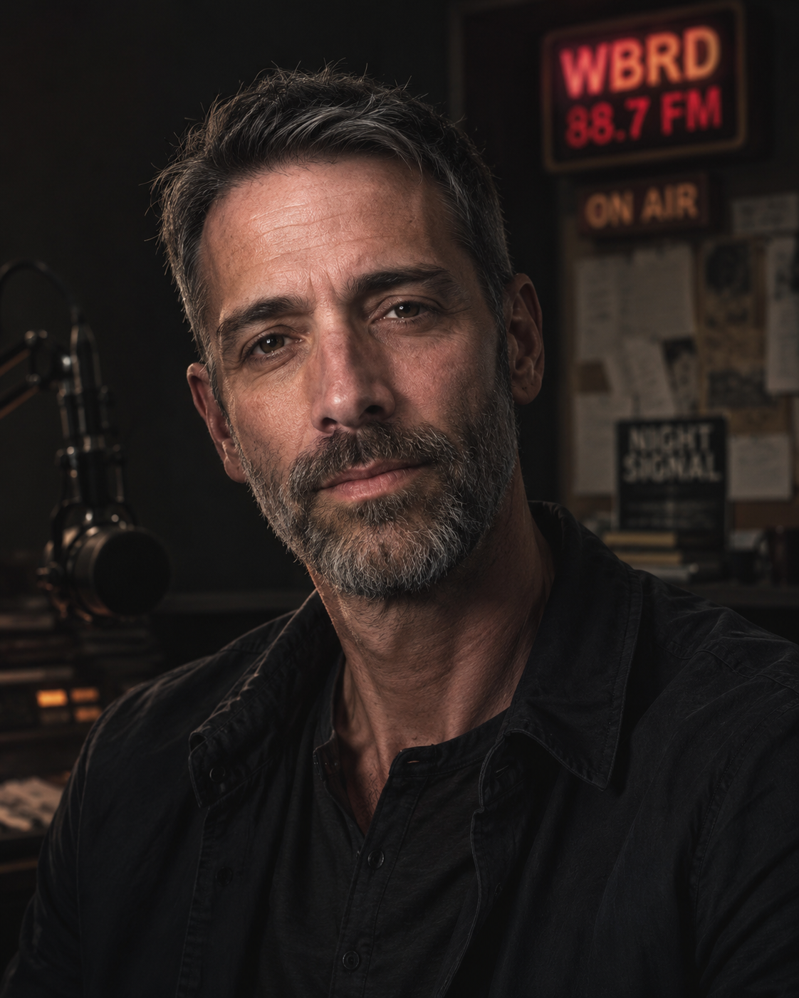 Adrian Vale, host of the Night Signal radio program